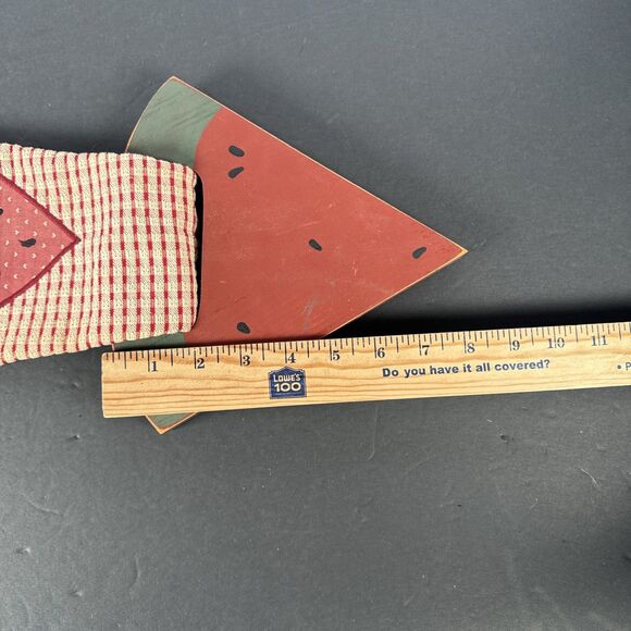 Country Cabin Cottage Core Towel Hangers With Towels Hearts & Watermelon Design - Picture 15 of 16